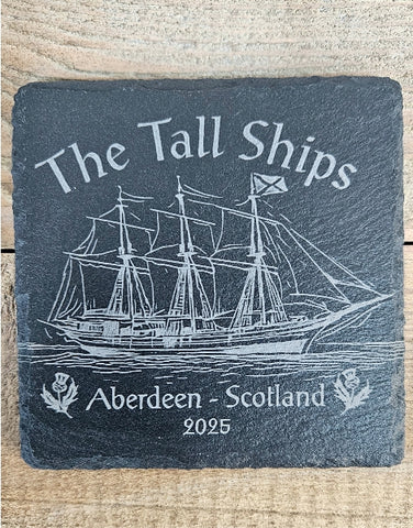 Tall Ships Aberdeen Slate Coaster