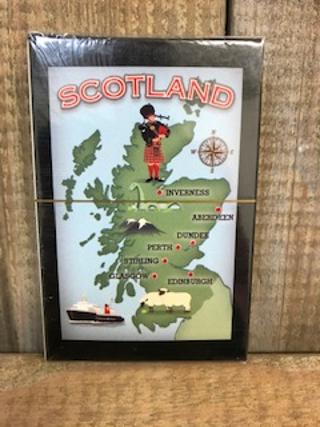 Scotland Map  Playing Cards