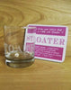 Coaster & Dram Glass Scottish Dialect Word (Stoater)