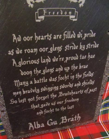 Scottish Poem Slate