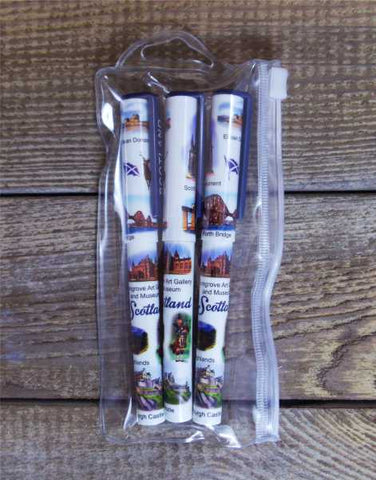 Scottish Iconic Ball Point Pen Set of 3