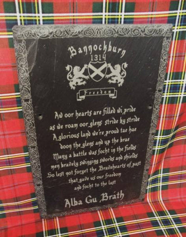 Scottish Poem Slate